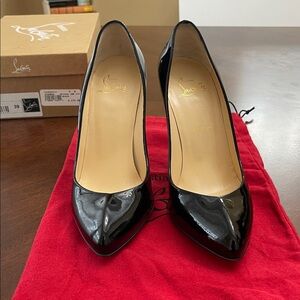 Christian Louboutin Black Patent Heels
